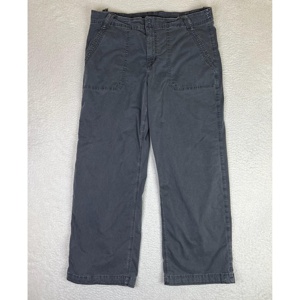 American Eagle Outfitters Pants Womens 16 Gray Straight Leg Stretch Chinoโ Twill
